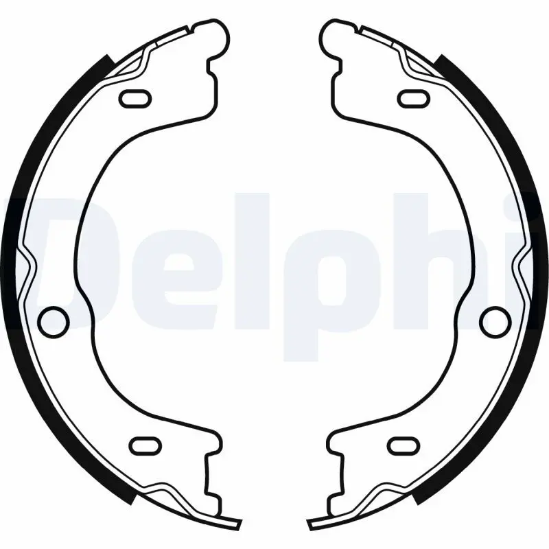 LS2048 Колодки тормозные барабанные,