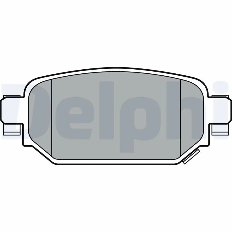 DELPHI LP3393 Комплект тормозных колодок,