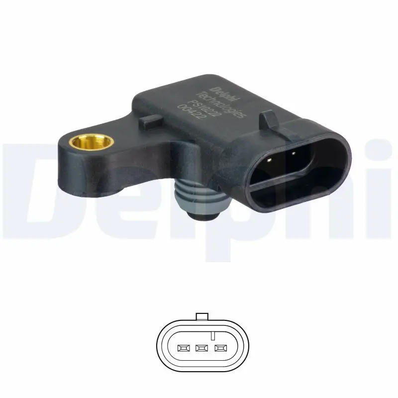 DELPHI PS10222 Датчик, давление во впускной