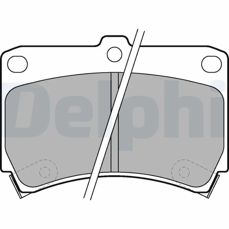 DELPHI LP743 Комплект тормозных колодок