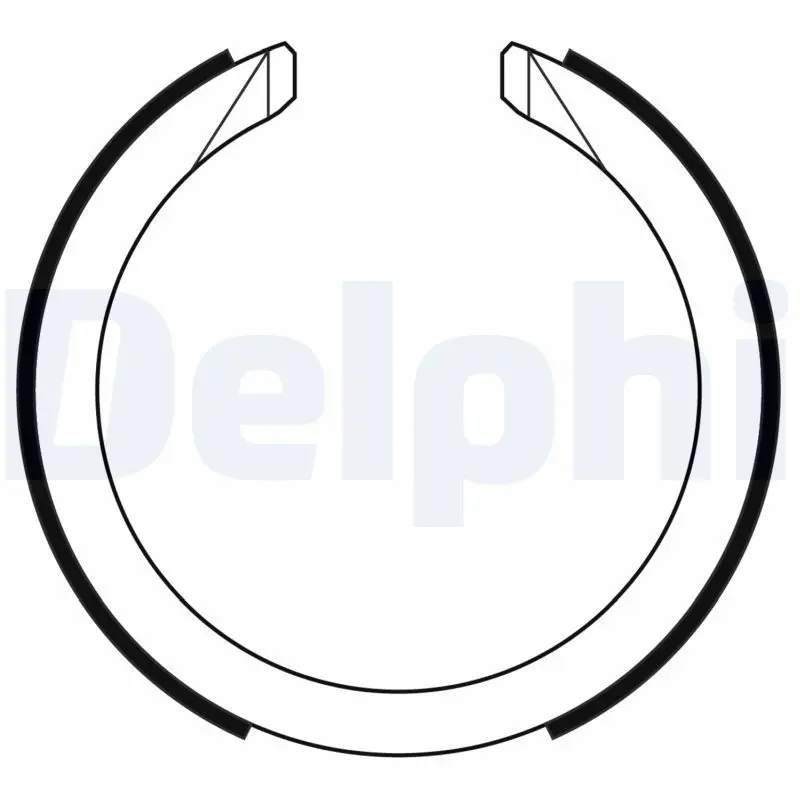 DELPHI LS2169 Комплект тормозных колодок,