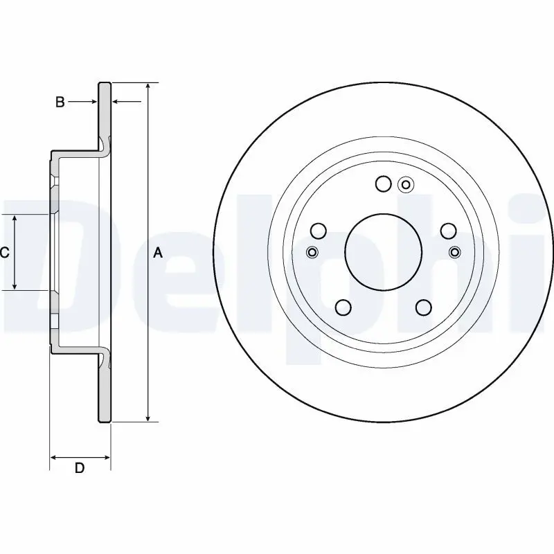 DELPHI BG4801C Дисктормозной(2штвуп)