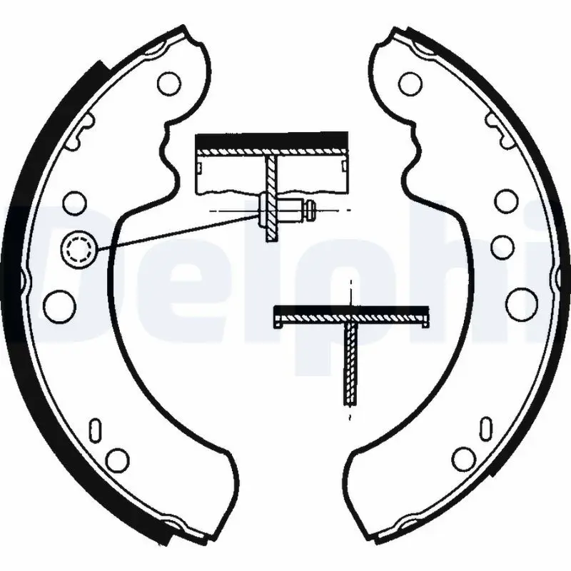 DELPHI LS1313 Комлект тормозных накладок