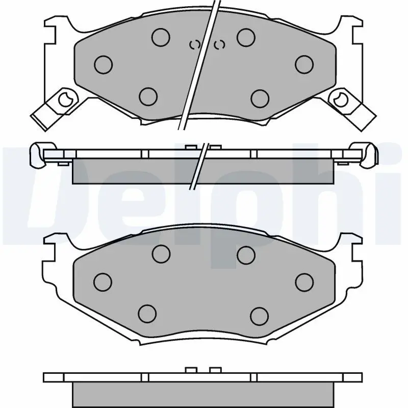 Delphi LP891 Колодки торм.пер.