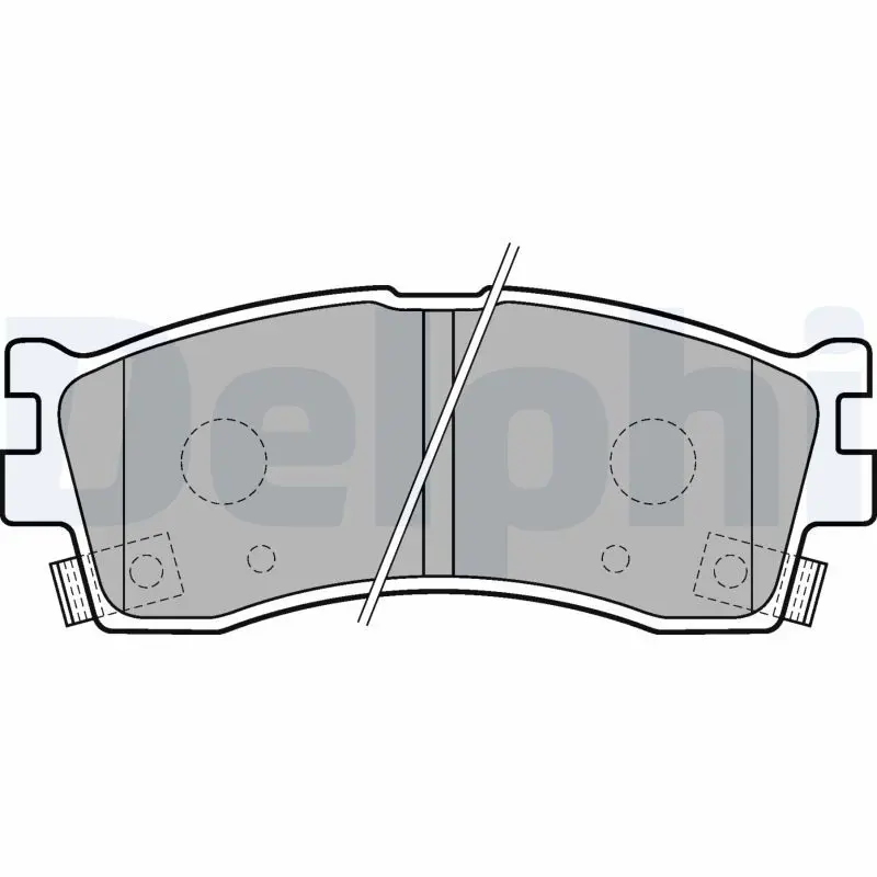Delphi LP1702 Колодки тормозные дисковые