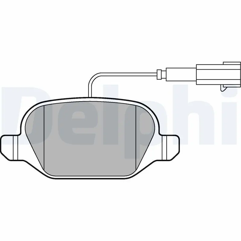 DELPHI LP2302 Комплект тормозных колодок