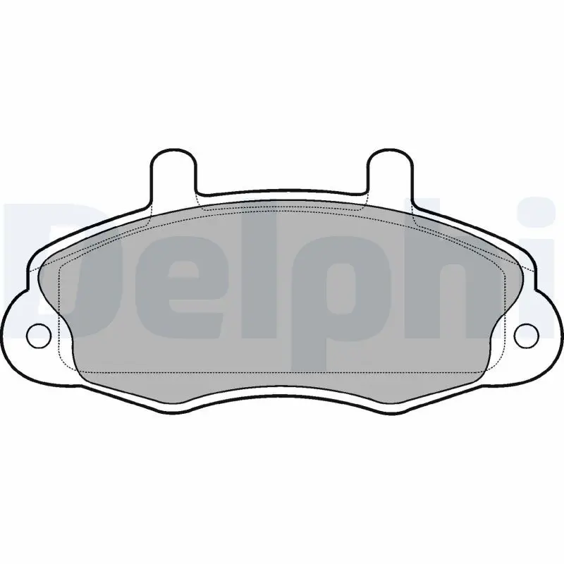 Delphi LP766 Колодки тормозные дисковые,