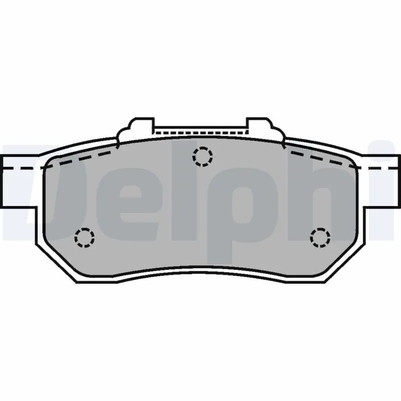 DELPHI LP1456 Колодки зад.HONDA CIVIC 91-05