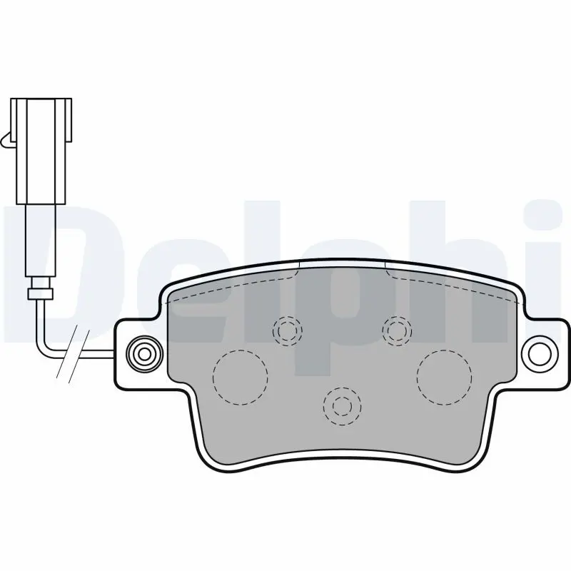 DELPHI LP2231 Комплект тормозных колодок