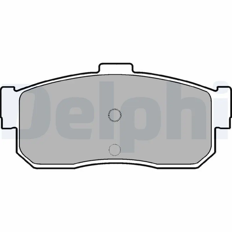 DELPHI LP971 Комплект тормозных колодок