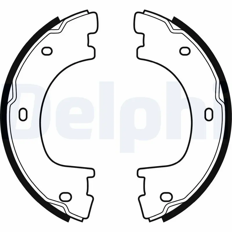 DELPHI LS2054 Колодки барабанные MERCEDES/VW