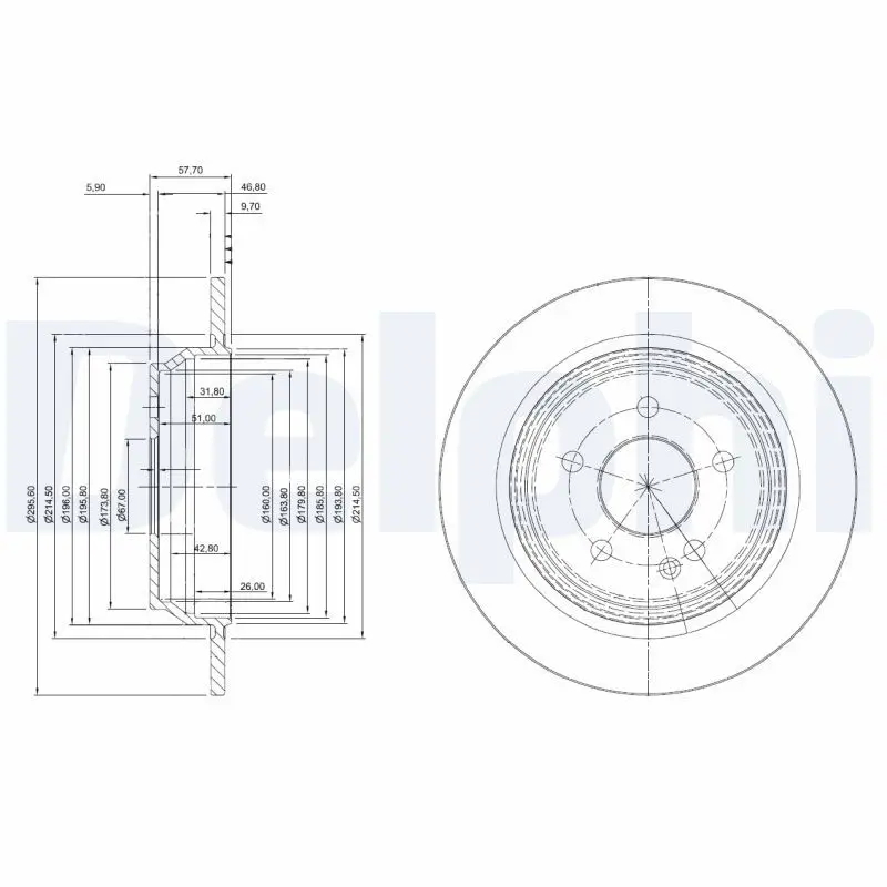 Delphi BG4063C ДИСК ТОРМОЗНОЙ