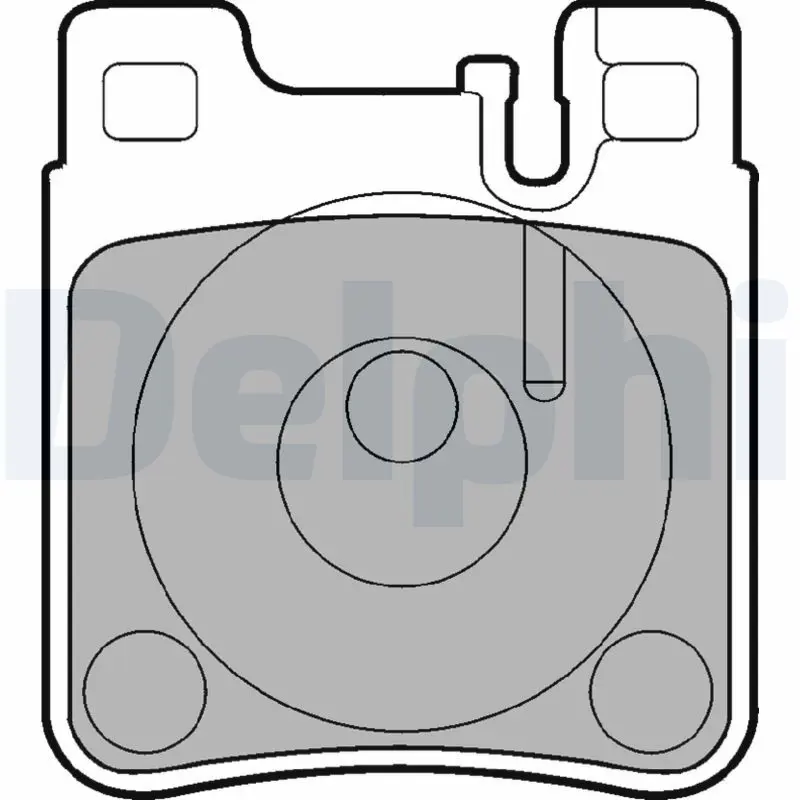 Delphi LP841 Колодки тормозные дисковые,