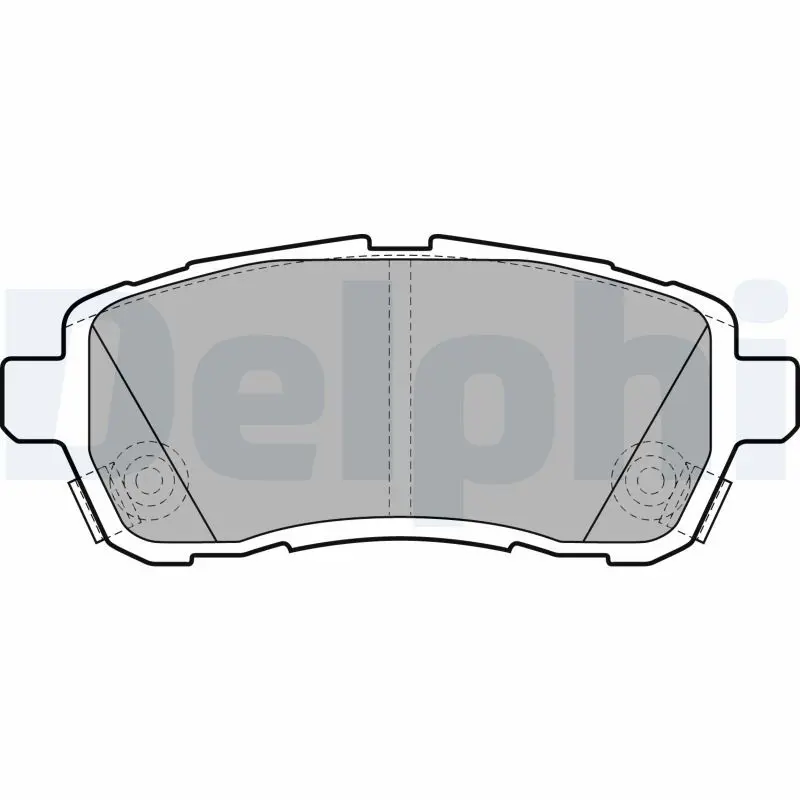 Delphi LP2306 Комплект тормозных колодок
