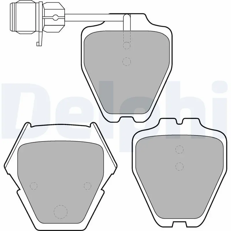 DELPHI LP1633 Комплект тормозных колодок