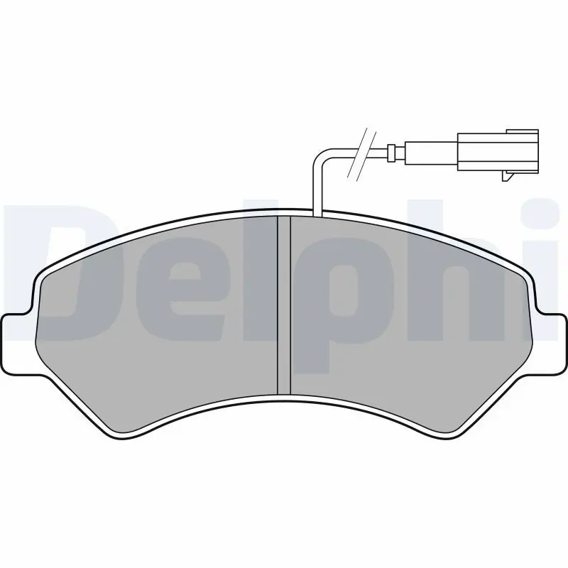 Delphi LP2492 Комплект тормозных колодок