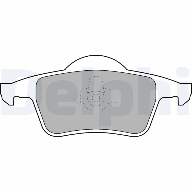 Delphi LP1504 Колодки тормозные дисковые,