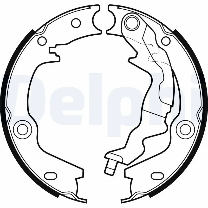 DELPHI LS2161 Комплект тормозных колодок,