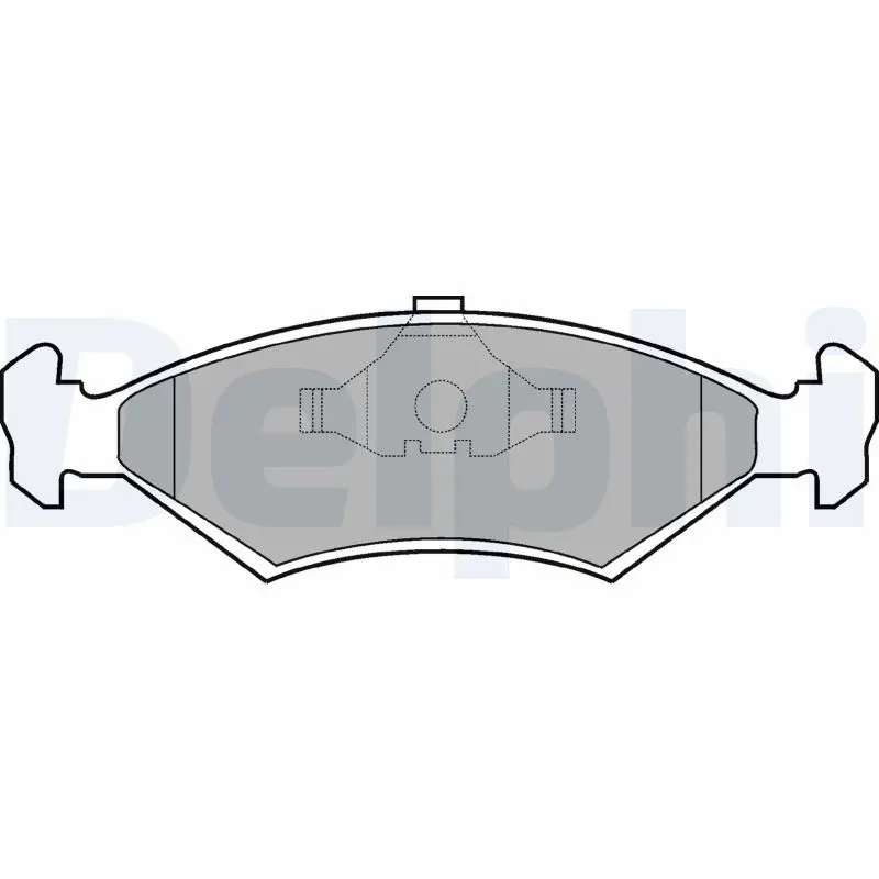 DELPHI LP204 Колодки тормозные дисковые,
