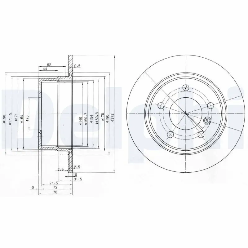 DELPHI BG3040 Диск тормозной ЗАКАЗЫВАТЬ