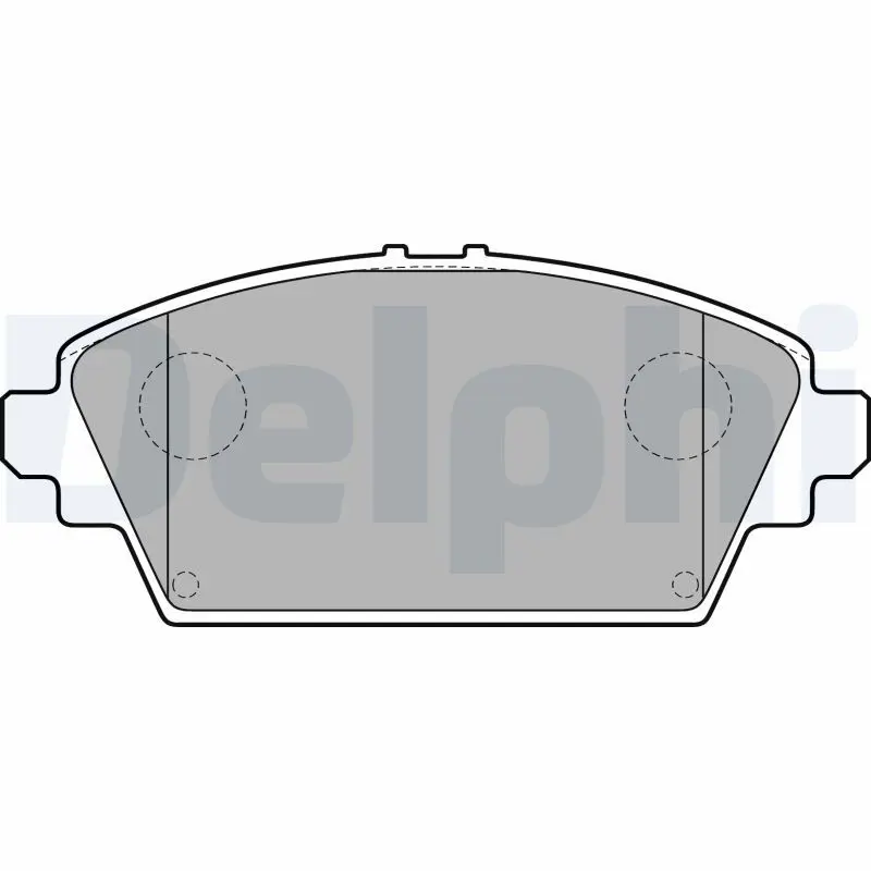 Delphi LP1732 Комплект тормозных колодок