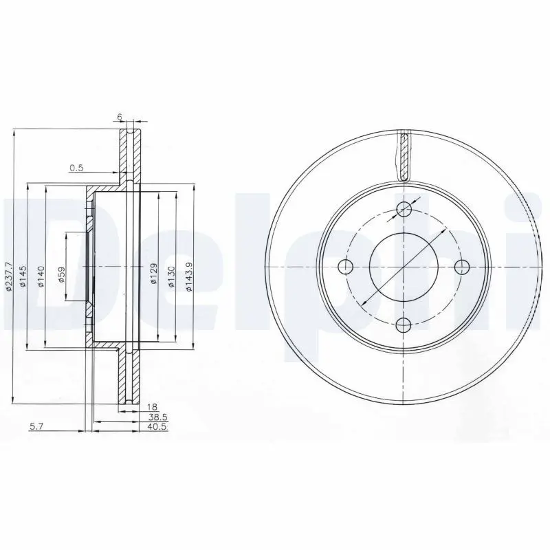 BG3763 BG3763 Диск тормозной DELPHI