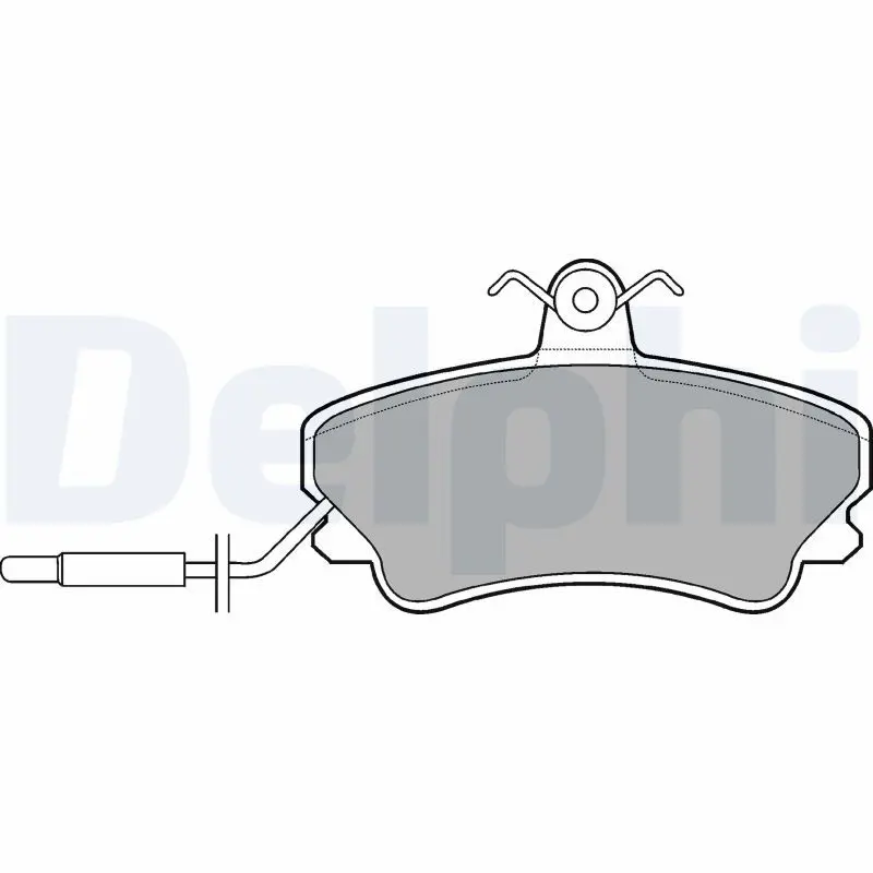 DELPHI LP822 Колодки торм.пер.