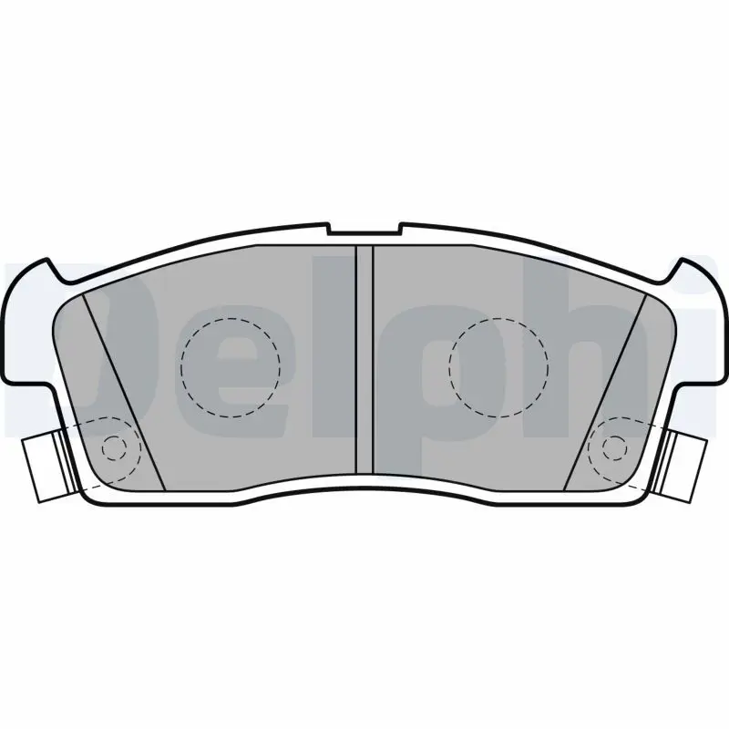 DELPHI LP2258 Комплект тормозных колодок