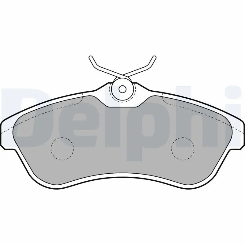 Delphi LP1715 Колодки дисковые п DELPHI