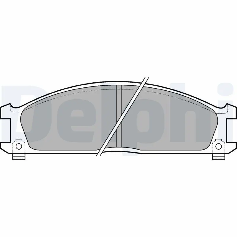 DELPHI LP543 Комплект тормозных колодок