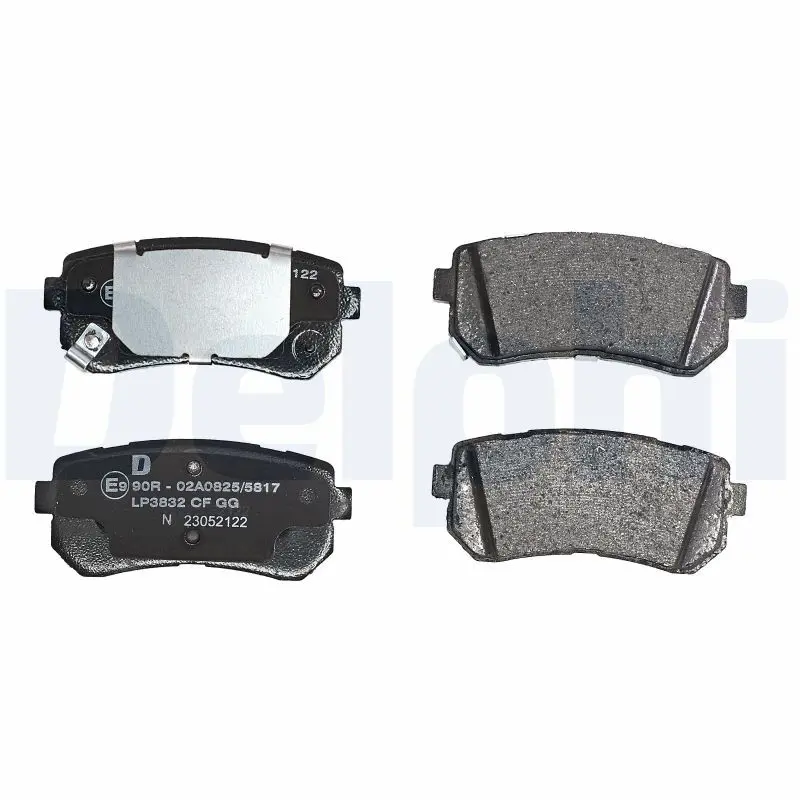 DELPHI LP3832 Комплект тормозных колодок,