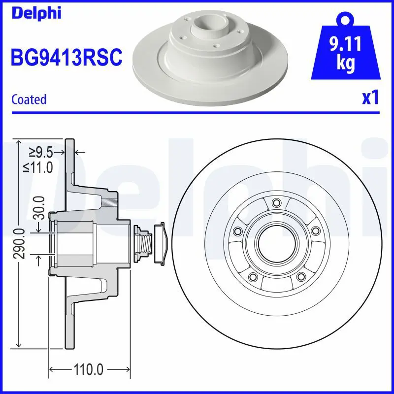 BG9413RSC Тормозной диск