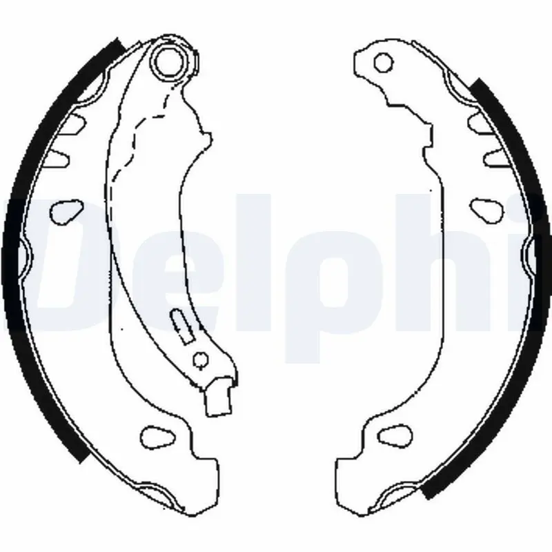 Delphi LS1844 Колодки тормозные барабанные