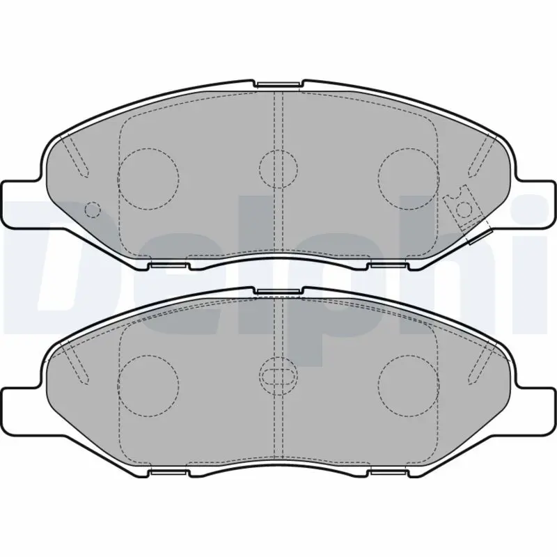 Delphi LP3169 Колодки тормозные дисковые