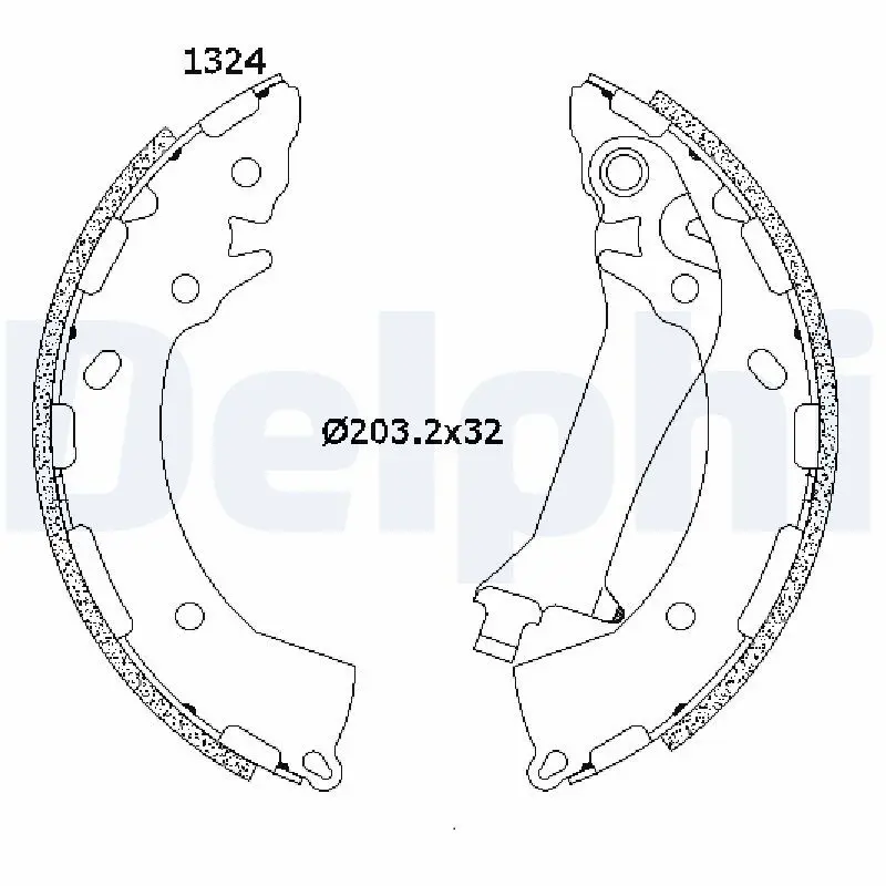 LS2200 Комплект тормозных колодок