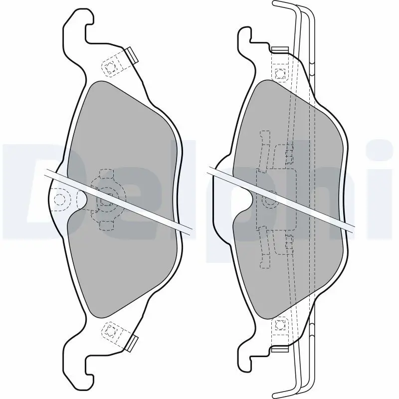 Delphi LP1673 Колодки тормозные OPEL ASTRA G