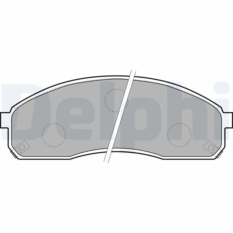 DELPHI LP1671 Комплект тормозных колодок