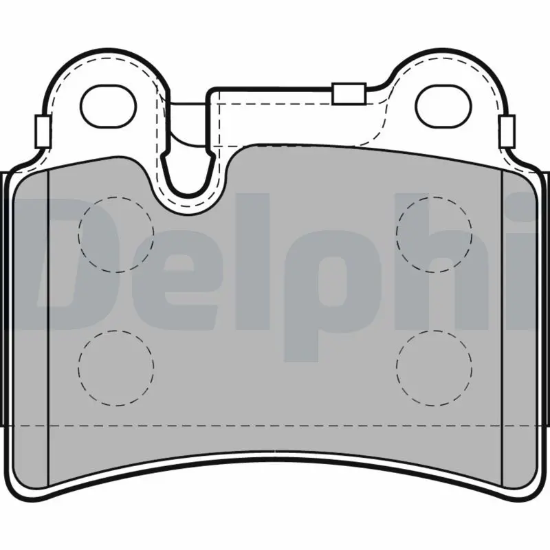 Delphi LP2061 Колодки задние VW TOUAREG (7L)