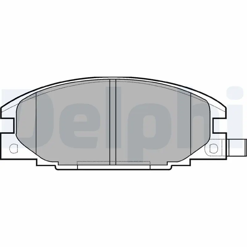 Delphi LP629 Комплект тормозных колодок