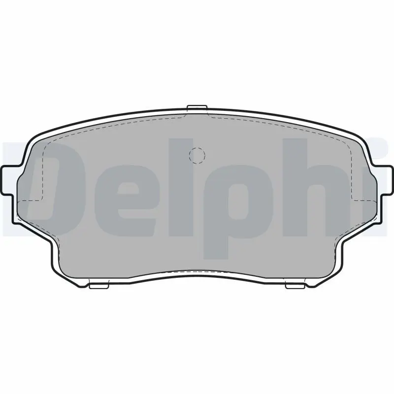 Delphi LP2000 Колодки тормозные, передние