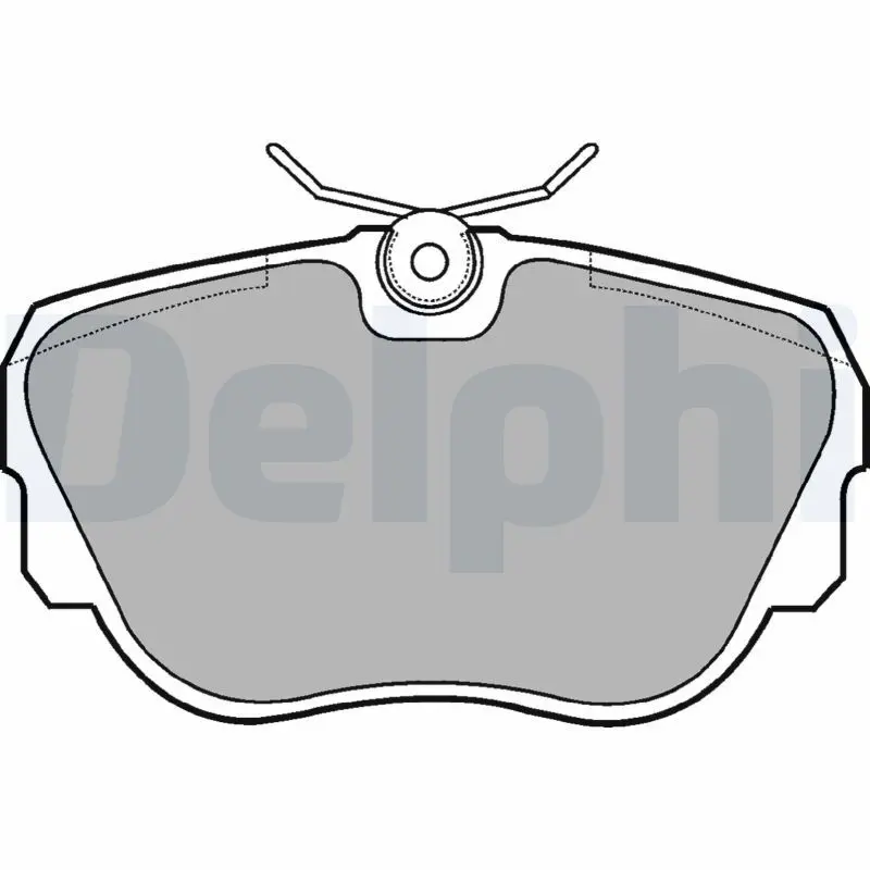 DELPHI LP596 Комплект тормозных колодок