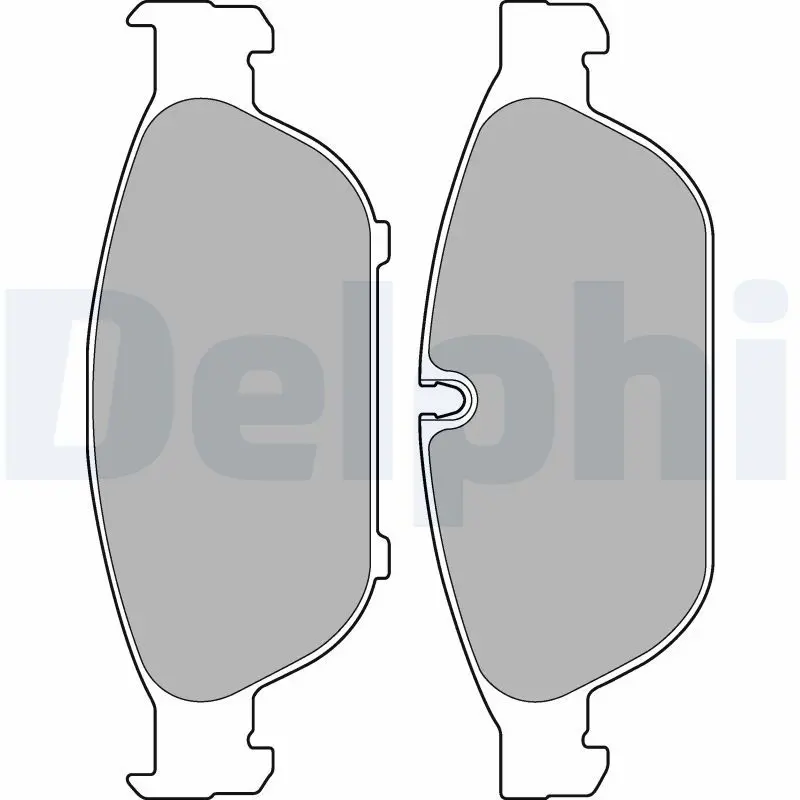 DELPHI LP2301 Комплект тормозных колодок