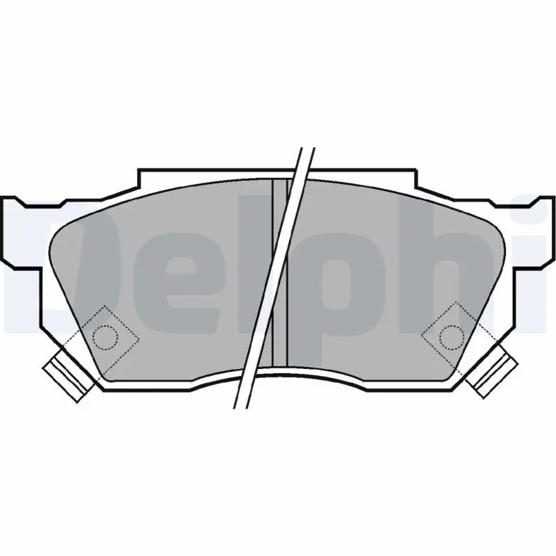 DELPHI LP445 Комплект тормозных колодок