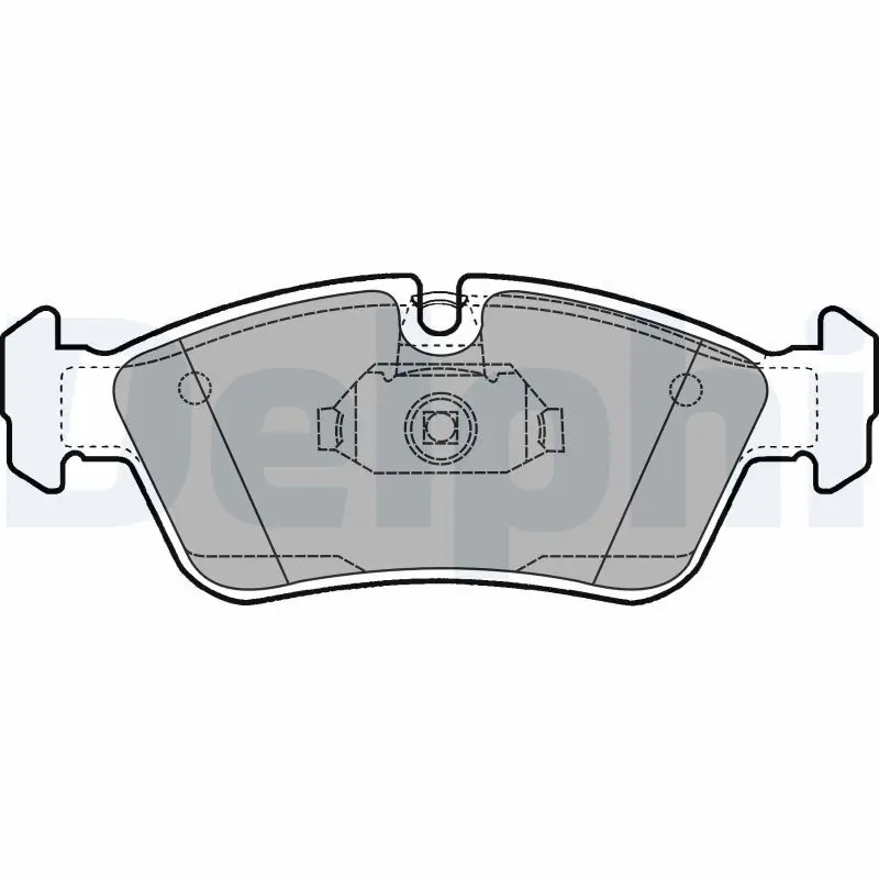 Delphi LP1421 Колодки тормозные дисковые,
