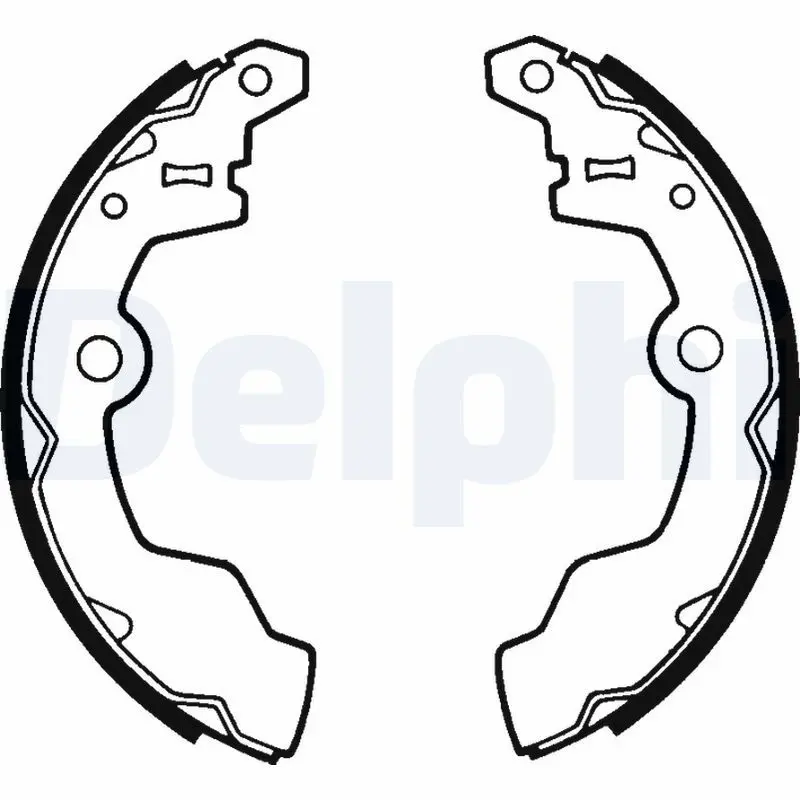 DELPHI LS1352 Комлект тормозных накладок