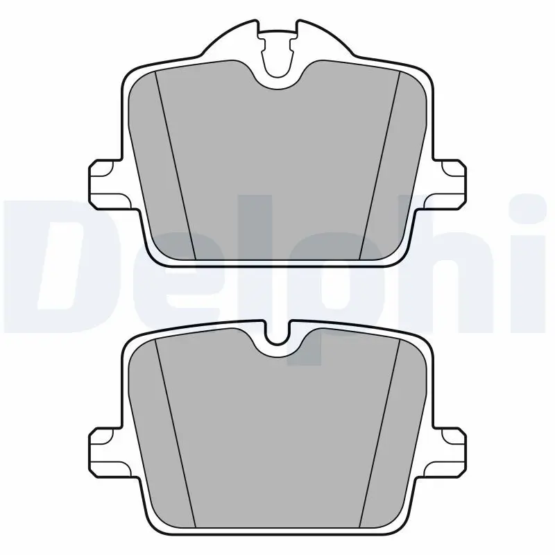 Delphi LP3605 Комплект тормозных колодок,