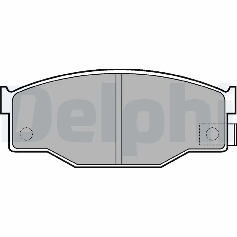 DELPHI LP582 Комплект тормозных колодок
