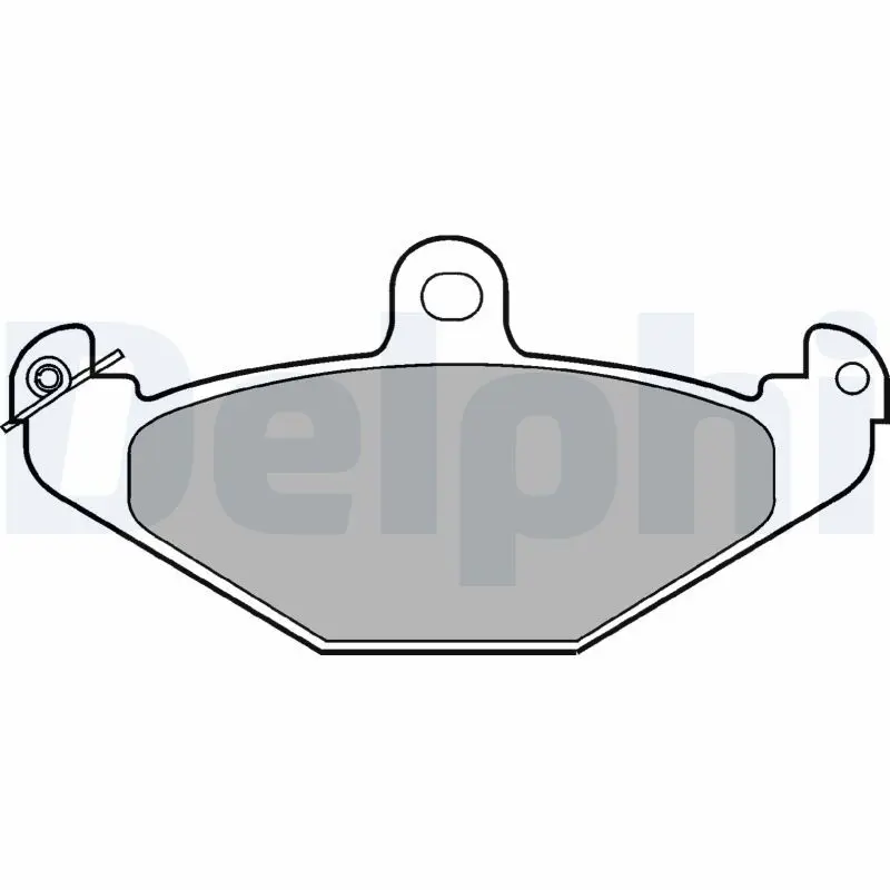 DELPHI LP821 Комплект тормозных колодок