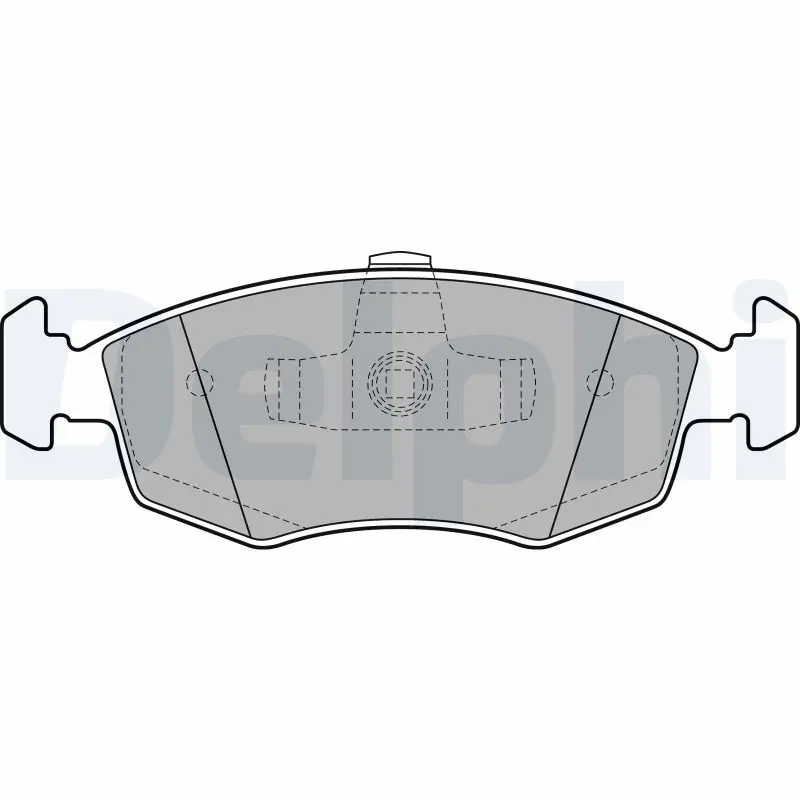 DELPHI LP2274 Комплект тормозных колодок