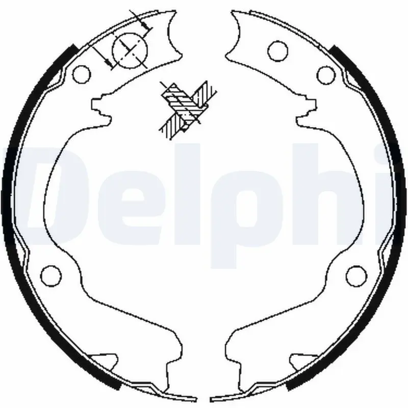DELPHI LS1899 Комлект тормозных накладок